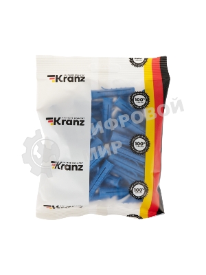 Дюбель распорный Kranz 10х50, синий, пакет (50 шт./уп.)