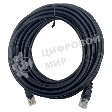 Патч-корд Buro UTP 4 пары cat.5e CCA molded 7м черный RJ-45 (m)-RJ-45 (m)