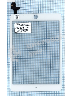 Сенсорное стекло (тачскрин) Ipad mini 3 (retina) + IC (A1599, A1600), белое