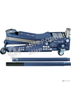Домкрат гидравлический подкатной Stels 51136, быстрый подъем 3т low profile quick lift 75-515 мм про