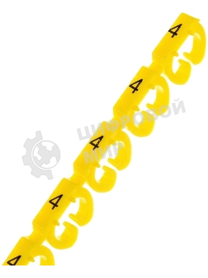 Клипсы Lanmaster LAN-MCC-NUM-SET-C6 для маркировки ПВХ 6.5 мм (упак.: 100 шт)