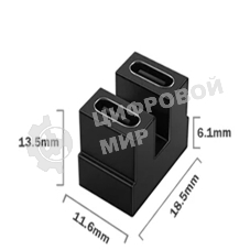 Переходник USB 4 Type-C мама-мама разворот