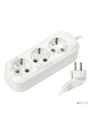 Удлинитель Smartbuy SBE-16-3-05-Z 3 гнезда 5 метра 16А/3,5кВт с заземлением ПВС 3х1 мм2