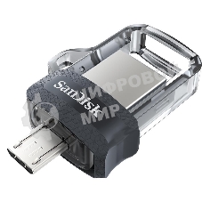 Флешка USB SanDisk DD3 Ultra (SDDD3-032G-G46), 32Gb, USB 3.0/microUSB, R/W 130/30, черный