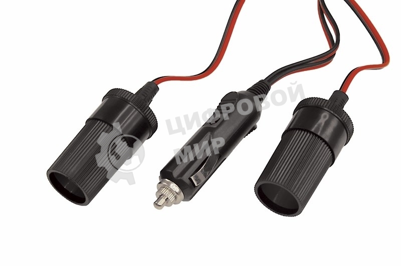 Разветвитель автоприкуривателя Rexant 2 гнезда шнур