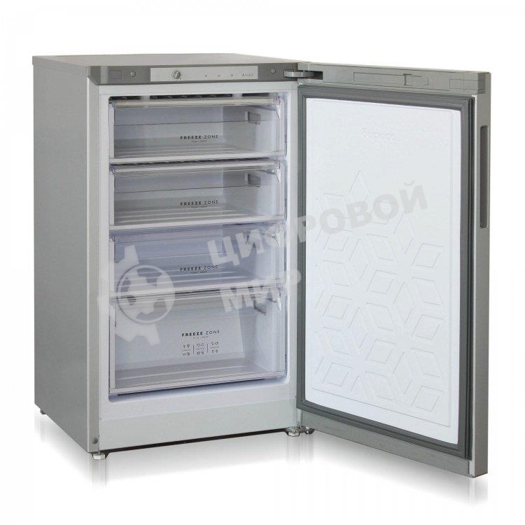 Морозильная камера Бирюса Б-M6048, металлик, 135л