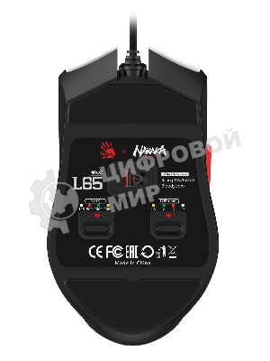 Мышь проводная A4Tech Bloody L65 Max белый, 12000 dpi, USB, кнопки - 7