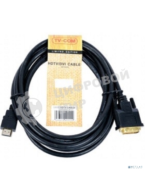 Кабель HDMI-DVI 5M LCG135E-5M TV-COM