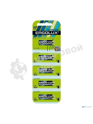 Батарейки Ergolux LR23A BL-5 (A23-BP5,12В) (5 шт. в уп-ке)
