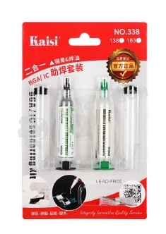 Набор для пайки Kaisi флюс 338°С паста 183°С