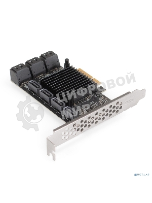 Контроллер ExeGate EXE-510 (PCI-E x4, SATA3 6Gb/s, 10 int, ASMedia Chipset ASM1166+JMB575)