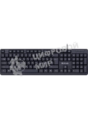 Клавиатура проводная Defender Daily HB-162, USB, черный