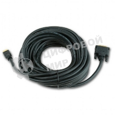 Кабель HDMI-DVI Cablexpert CC-HDMI-DVI-7.5MC, 19M/19M, single link, медь, позол.разъемы, экран, 7.5м, черный, пакет