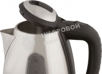 Чайник электрический Scarlett SC-EK21S88 1.8 л, 2200 Вт, черный/серебристый (корпус: нержавеющая сталь)