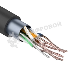 Кабель витая пара Rexant FTP 4PR 24AWG, cat.5e наружный (OUTDOOR) (бухта 305м) (в коробке)
