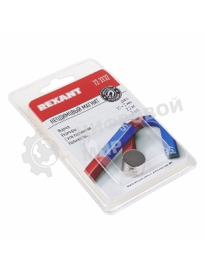Неодимовый магнит диск Rexant 15х2мм сцепление 2,3 кг (упаковка 5 шт)