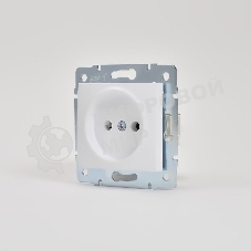 Механизм розетки 1-м СП Karina 16А IP20 без заземл. термопласт бел. LEZARD 707-0288-121B