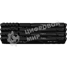 Оперативная память Kingston Fury Beast, DDR4, 32Gb (4x8GB), 3200MHz, CL16, DIMM, с радиатором, черный