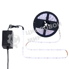 Комплект светодиодной ленты 5 м с блоком питания IP65, холодное белое свечение 6500 К LAMPER