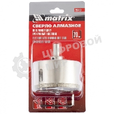 Сверло алмазное Matrix по керамограниту 70 х 67 мм
