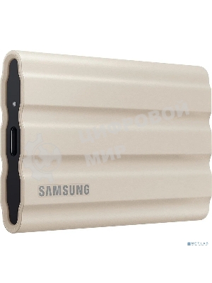 Внешний SSD Samsung T7 Shield, 2TB, USB 3.2 Gen 2 Type-C, R/W 1050/1000, бежевый