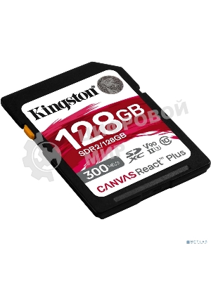 Флеш карта Kingston 128Gb Canvas React Plus SDXC UHS-II 300R/260W U3 V90