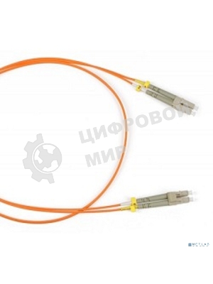 Патч-корд Hyperline волоконно-оптический (шнур) MM 50/125, LC-LC, duplex, LSZH, 2 м FC-D2-50-LC/PR-LC/PR-H-2M-LSZH-OR (FC-50-LC-LC-PC-2M)
