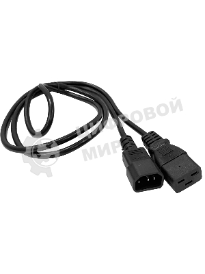 Шнур питания Lanmaster LAN-PP19/14-5.0-BK C19-С14 проводник.:3x0.75мм2 5м 220В 10А черный