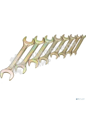 Набор ключей рожковых Rexant (6х7-20х22 мм), 8 шт., желтый цинк