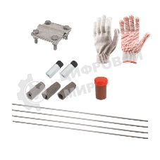 Комплект заземления Rexant с заострением 6 м, d16