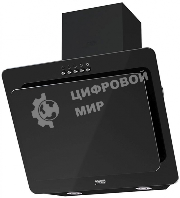 Вытяжка наклонная KRONA Liva 500 PB черный, 49.6 см, 715 куб. м/ч, 52 дБ