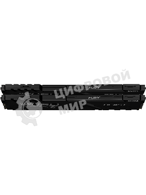 Оперативная память Kingston Fury Beast, DDR4, 32GB (2x16GB), 3200MHz, CL16, DIMM, с радиатором, черный