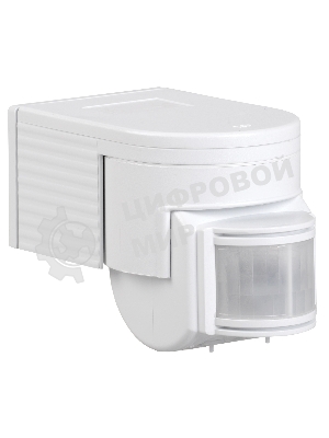 Датчик движения IEK LDD10-012-1100-001ДД 012 белый, макс. нагрузка 1100Вт, угол обзора 180град., дальность 12м, IP44