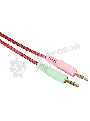 Проводные наушники Oklick HS-G300 черный/красный, полноразмерные, Jack 3.5 мм