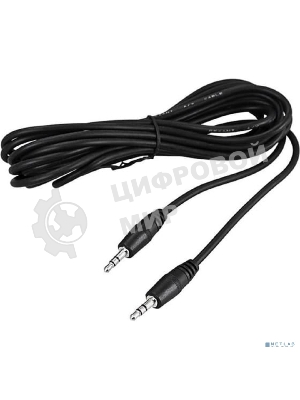 Шнур Rexant Стерео 3,5 мм штекер - Стерео 3,5 мм штекер, длина 5 метров