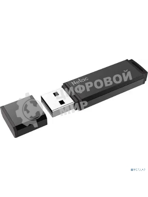 Флешка USB Netac U351 (NT03U351N-256G-32BK), 256Gb, USB 3.0, R/W 110/45, черный