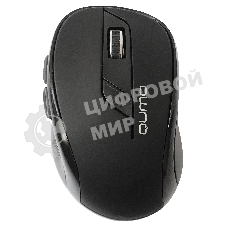 Мышь беспроводная Qumo Office Line M63 серый, 1600 dpi, радиоканал, USB, кнопки - 6