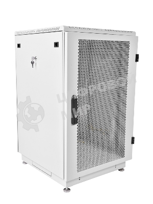 Шкаф телеком. напольный 18U (600x600) дверь перфорированная (ШТК-М-18.6.6-4ААА) (2 коробки)