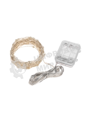 Гирлянда Neon-night Роса 10м, 100 LED, RGb, IP44, на батарейках 3хАА, с пультом 44 режима