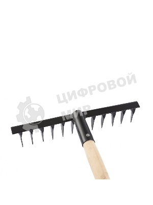 Грабли Сибртех 12-зубые, 300мм, с черенком, витые