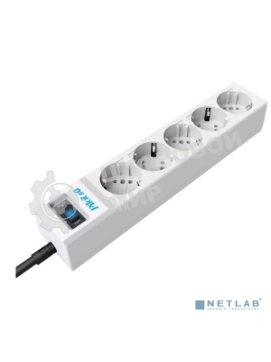 Сетевой фильтр ZIS PILOT Surge protector Pilot SG5 5 outlets (GP), 10A/2.2kVt, automatic circuit-breaker, 10 m