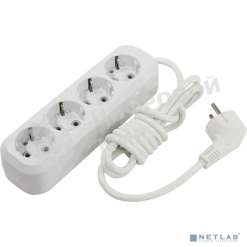 Удлинитель Smartbuy SBE-16-4-02-Z 4 гнезда 2 метра 16А/3,5 кВт с заземлением ПВС 3х1мм2