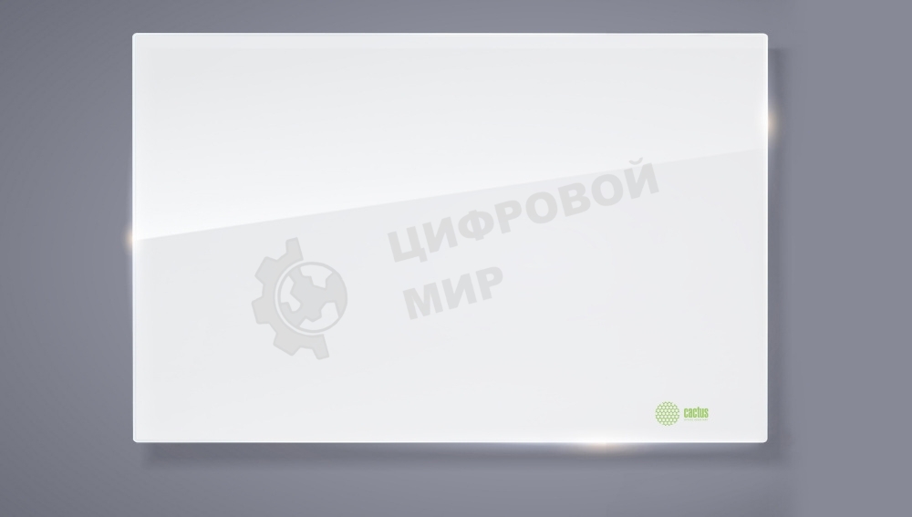 Демонстрационная доска Cactus CS-GbD-65X100-UWT стекло стеклянная 65x100 см ультра белый