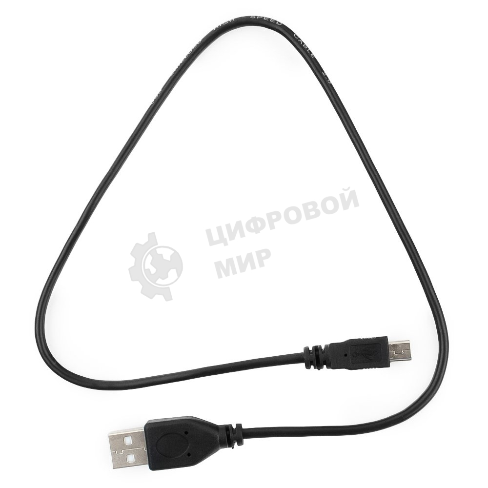 Кабель Гарнизон USB 2.0, AM/miniBM 5P, 0.5м, пакет (GCC-USB2-AM5P-0.5M)