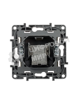 Розетка телевизионная проходная, 15дБ, сл. кость ETIKA Розетка TV проходная, 15дБ, сл. кость