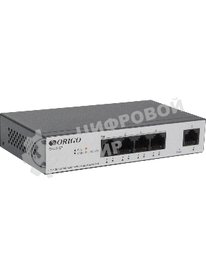 Коммутатор Unmanaged Switch 4x1000Base-T PoE, 1x1000Base-T, PoE Budget 60W, Long-range PoE up to 250m, metal case