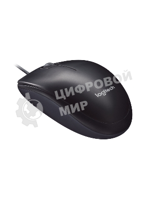 Мышь проводная Logitech M90 черный/серый, 1000 dpi, USB, кнопки - 3