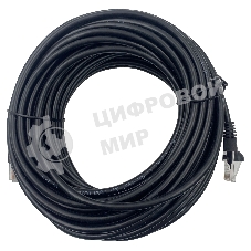 Патч-корд Buro UTP 4 пары cat.5e CCA molded 15м черный RJ-45 (m)-RJ-45 (m)