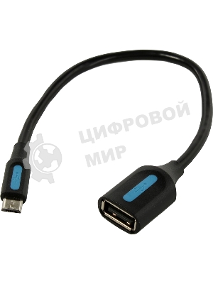 Адаптер переходник Vention OTG USB 2.0 AF/micro B 5pin - 0.15м