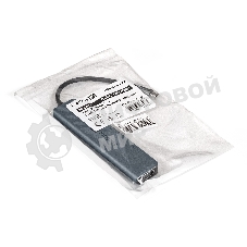 USB-концентратор ExeGate EX293983RUS DUB-21C/PD/CR/H (кабель-адаптер USB Type-C --> 2xUSB3.0 + Card Reader + PD 100W + HDMI 4K@60Hz, Plug&Play, серый)